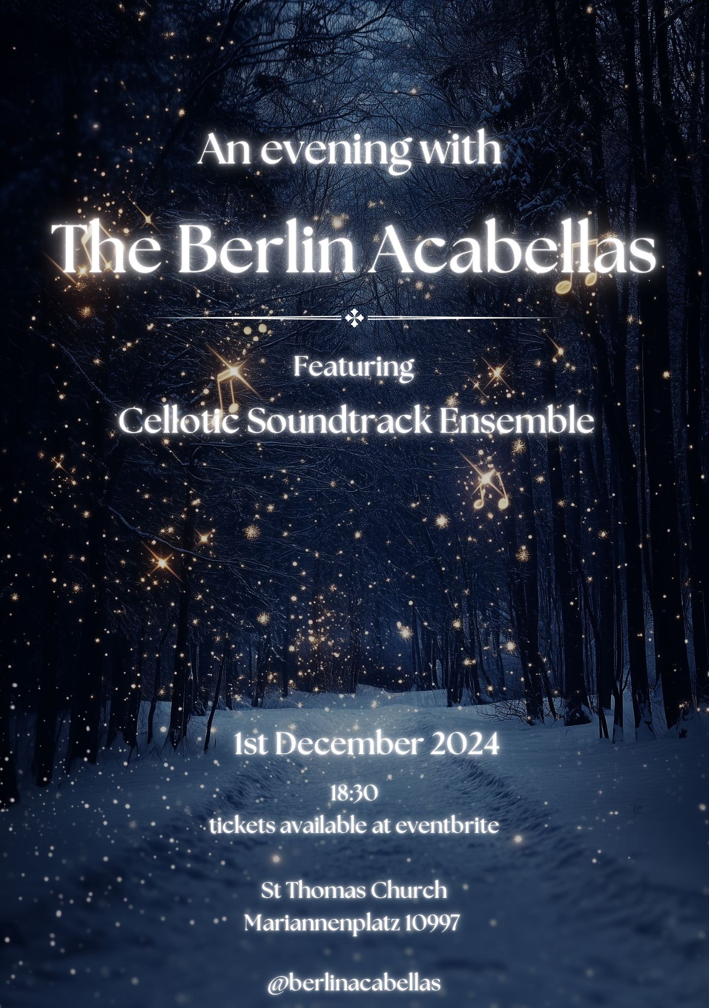 Flyer - An evening with the Berlin Acabellas